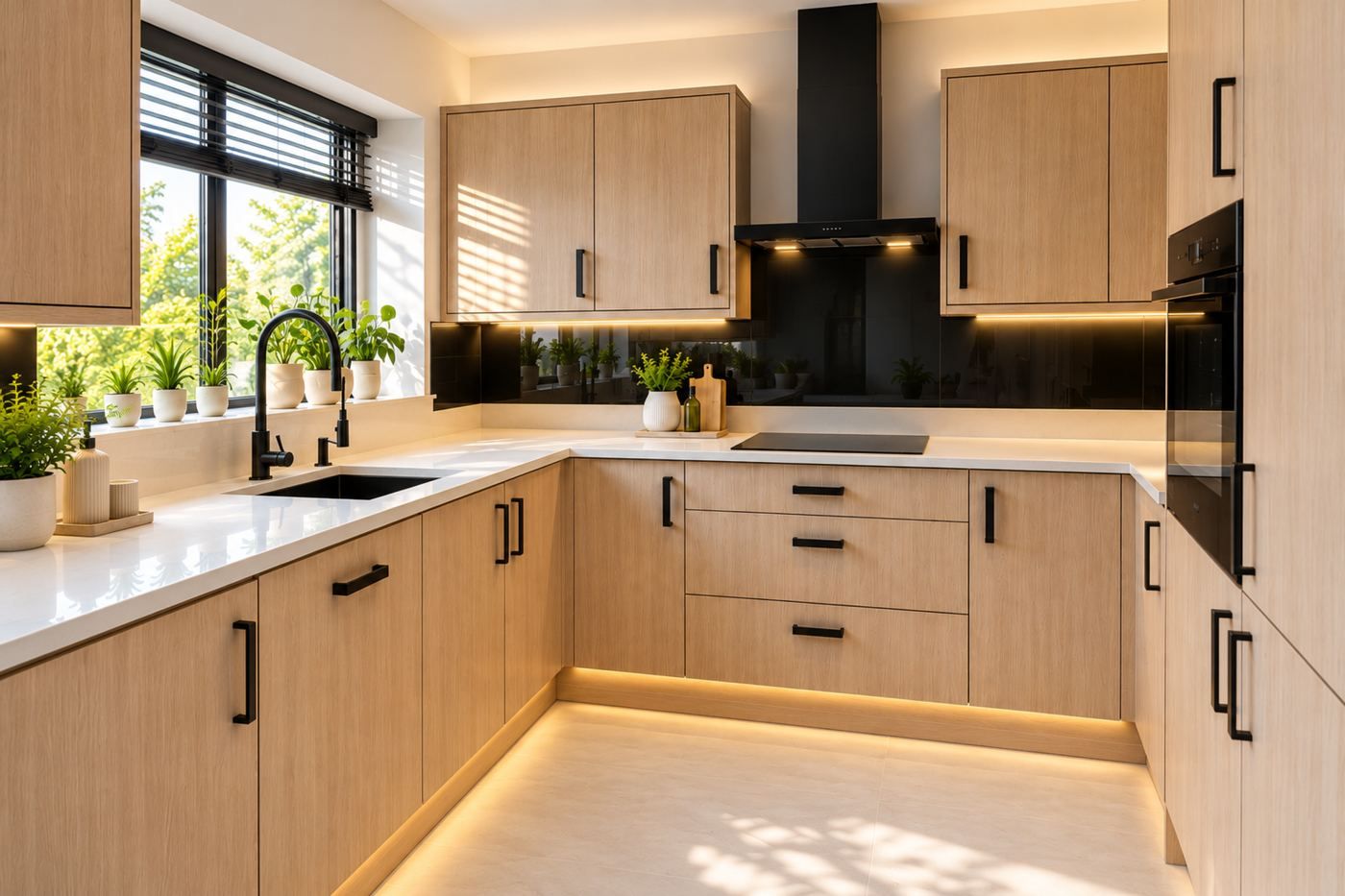The whole kitchen