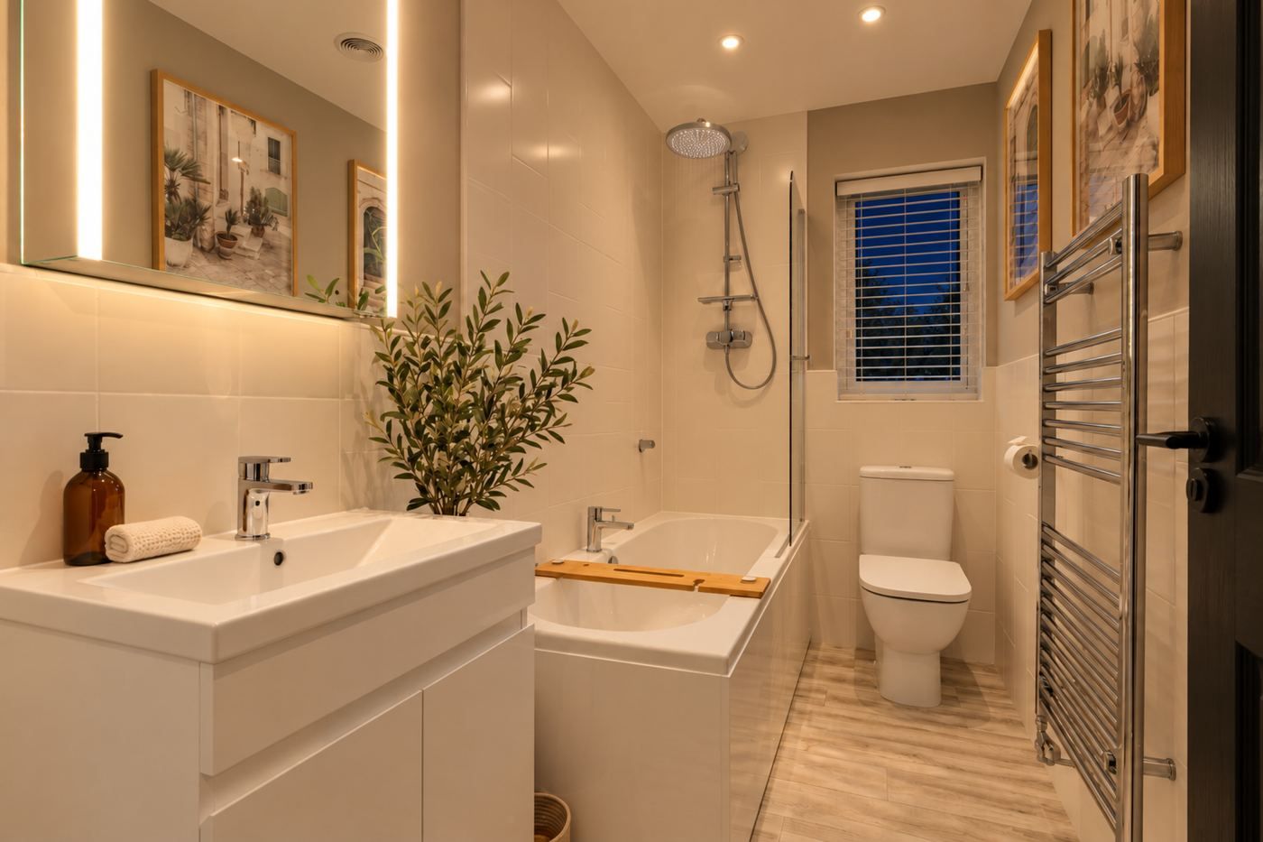 Family Bathroom, evening
