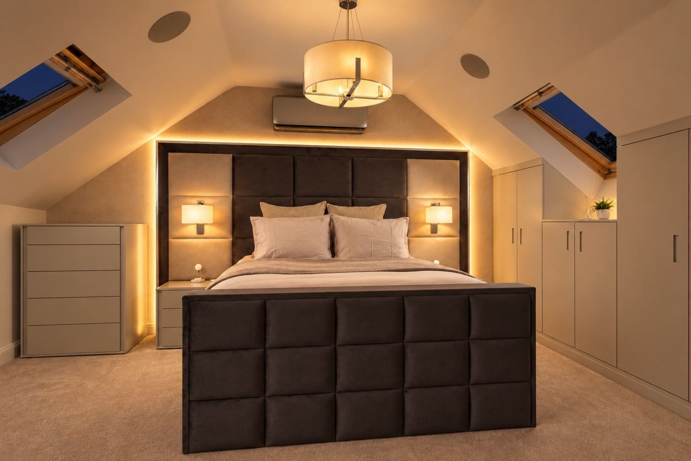 Loft Bedroom, evening